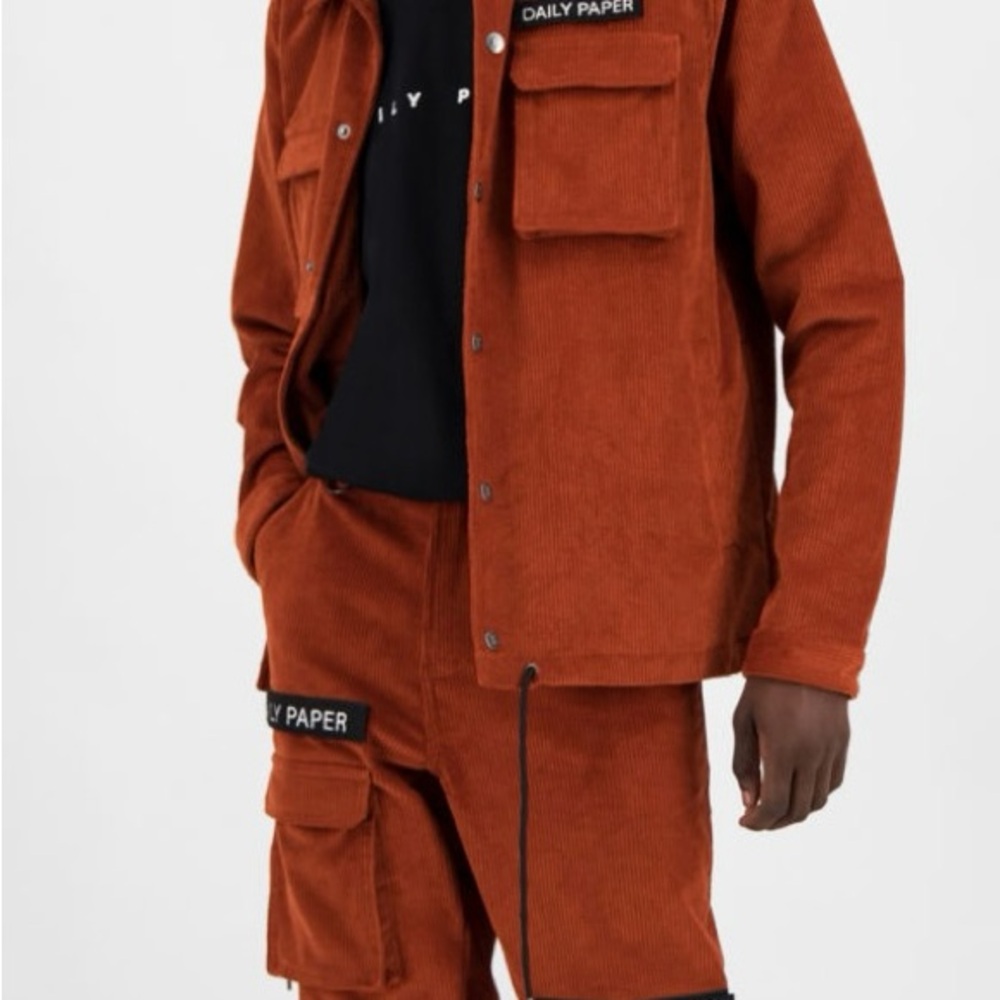 Daily Paper Men's Rust Corduroy Jacket